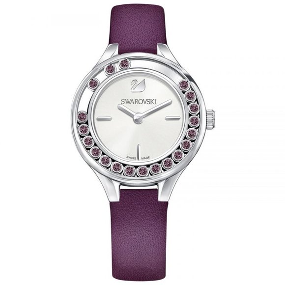 Swarovski Lovely Crystals Burgundy BRAND NEW WATCH - Picture 8 of 12